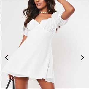 Missguided Dotted Milkmaid Dress 🌹